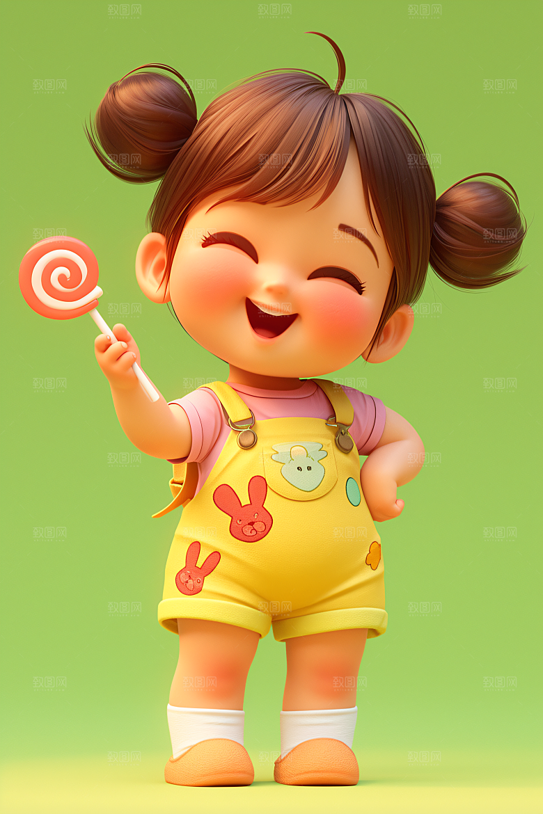 小孩人物肖像模型