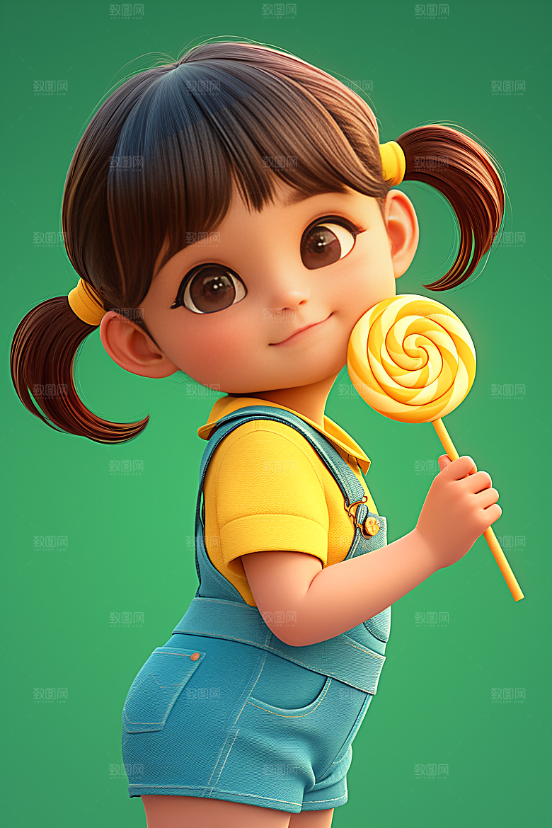 小孩立体烂漫模型