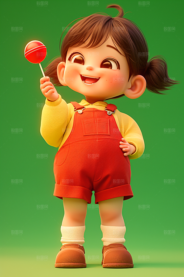 小孩立体3D模型