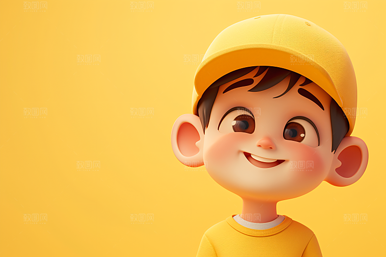 小孩天真肖像模型