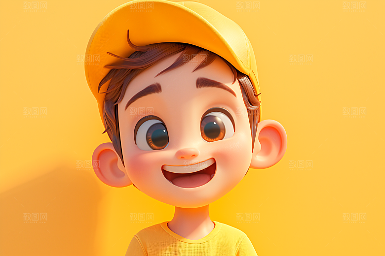 小孩童趣人物模型