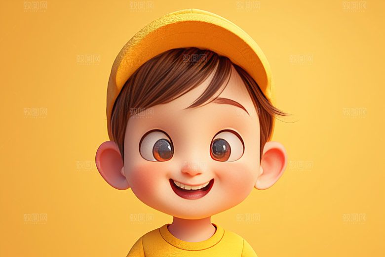 小孩童趣人物模型