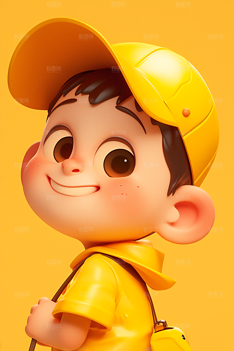 小孩立体天真模型