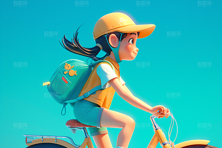 小孩高清童年模型
