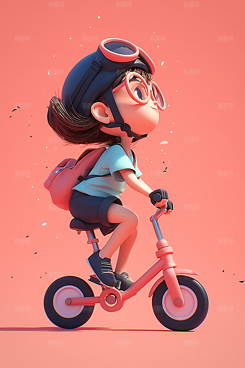 小孩六一儿童节高清模型