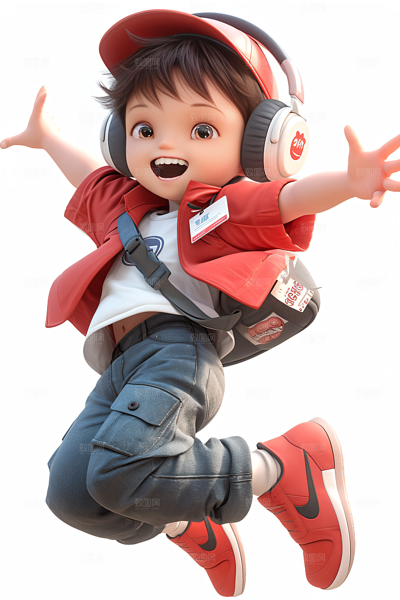 小孩人物童年模型