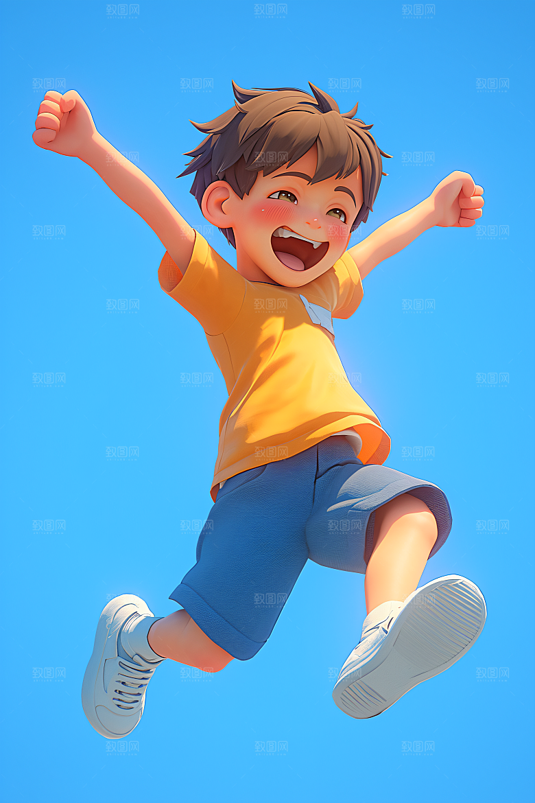 小孩童年3D模型