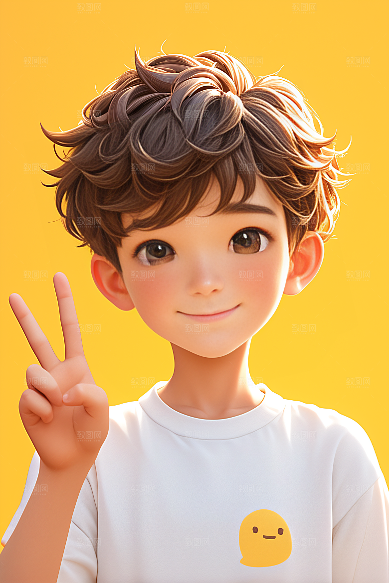 小孩3D肖像模型