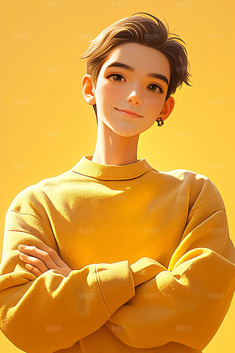 小孩可爱3D模型