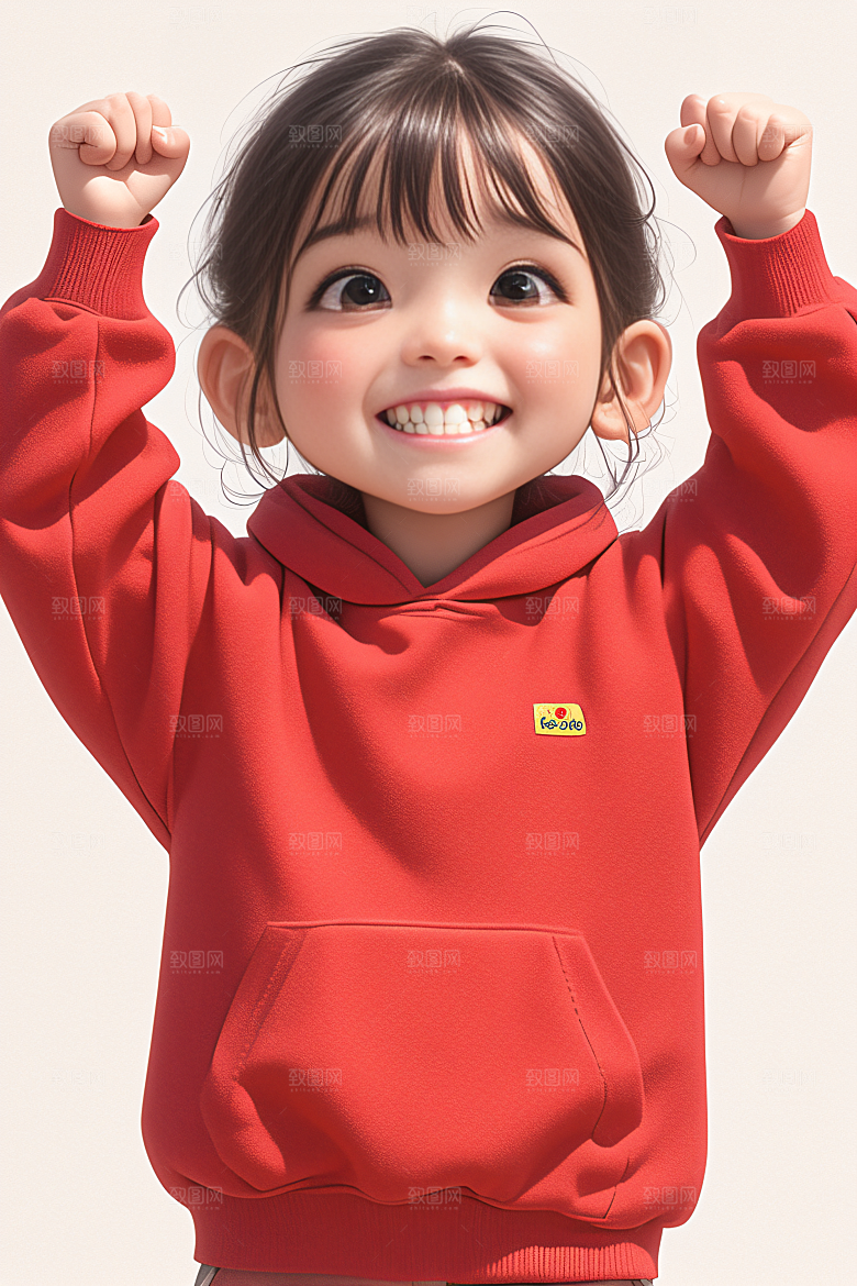 小孩高清童年模型