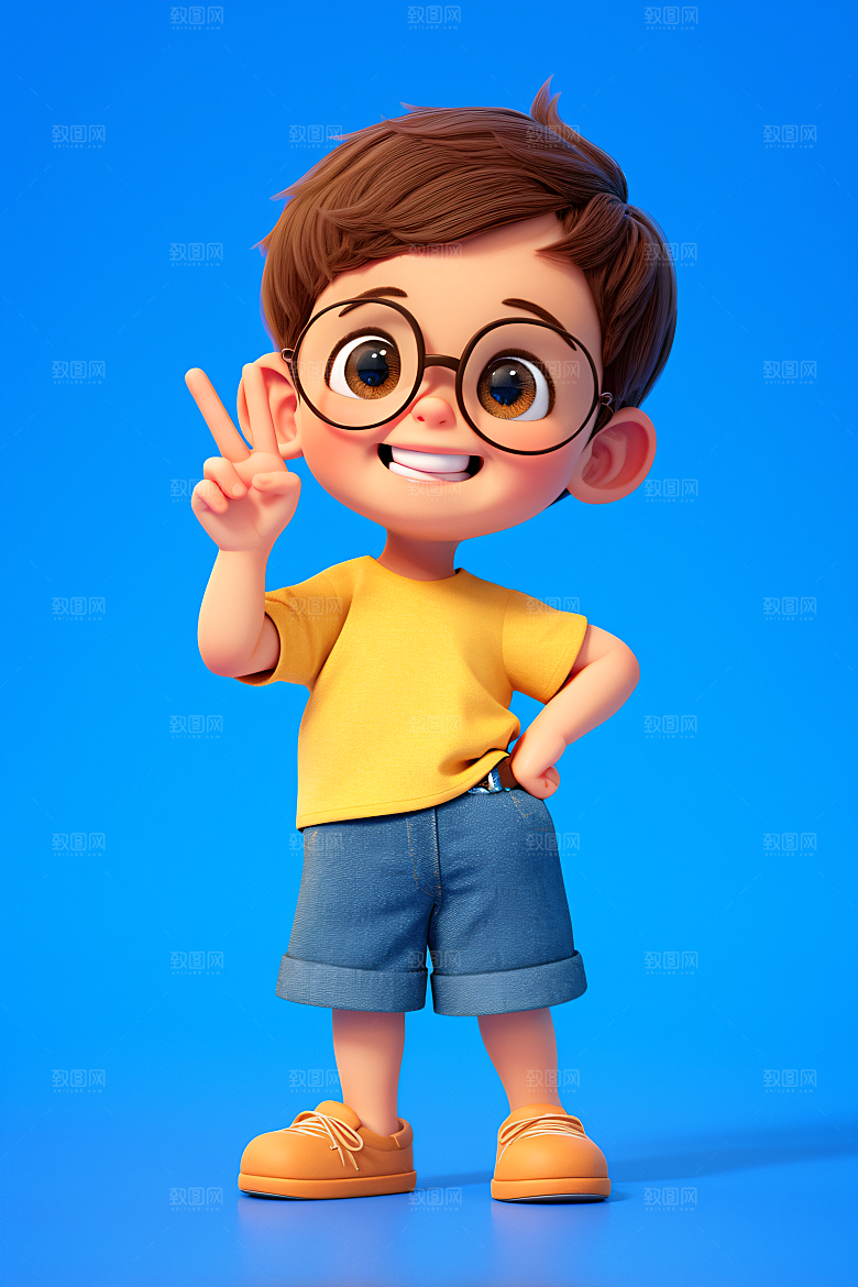 小孩人物高清模型