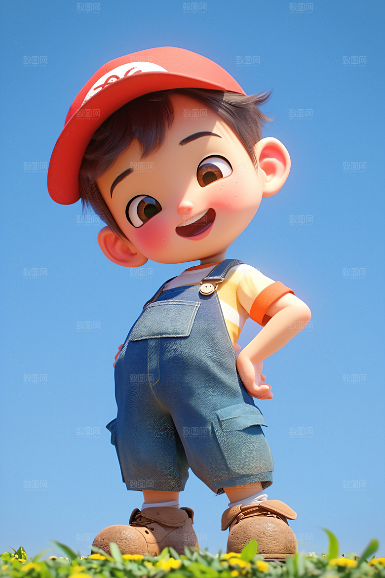 小孩立体高清模型