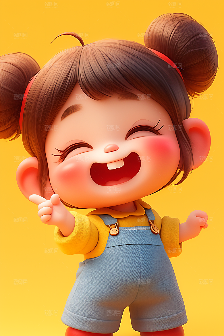 小孩儿童肖像模型
