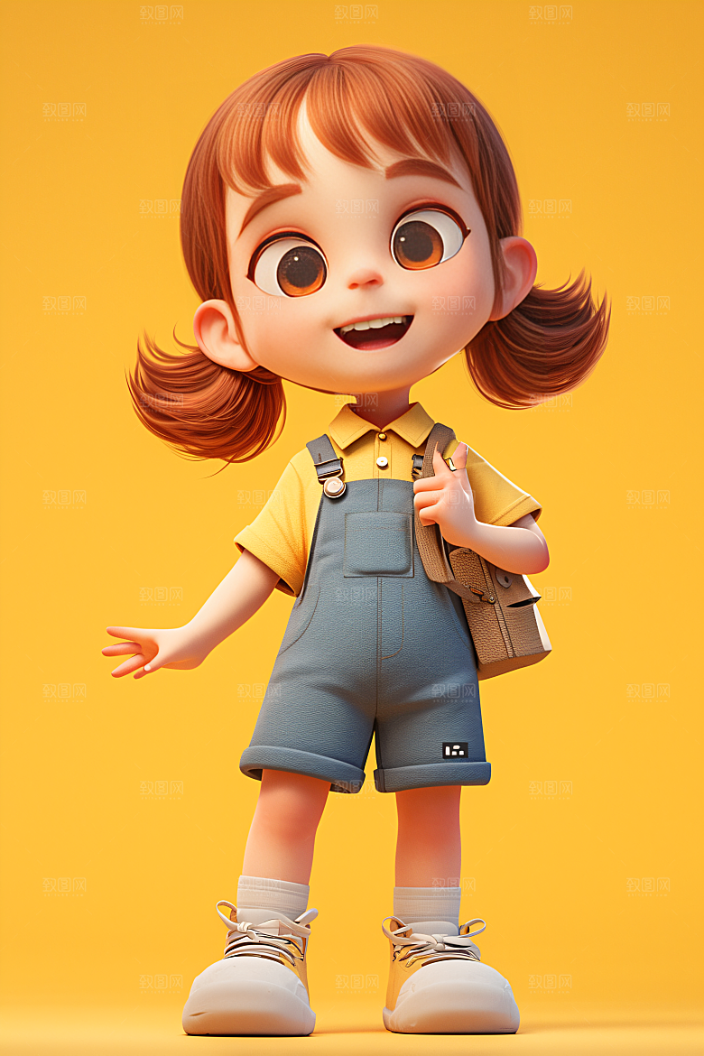 小孩C4D立体模型