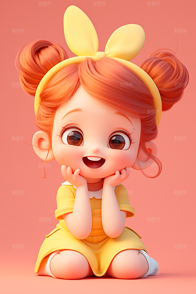 小孩烂漫儿童模型