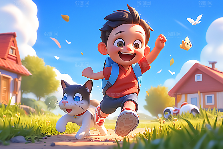 小孩可爱儿童模型