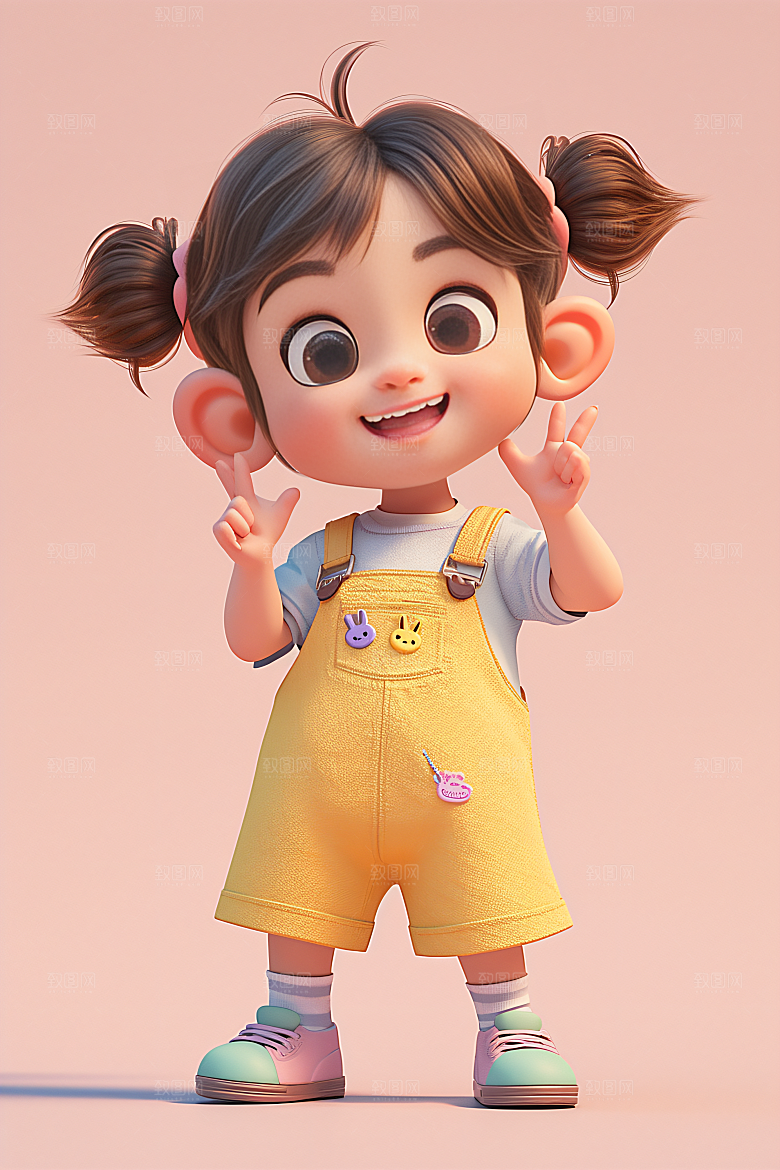 小孩六一儿童节3D模型