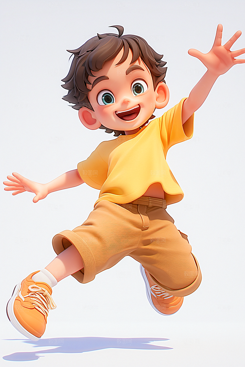小孩高清六一儿童节模型
