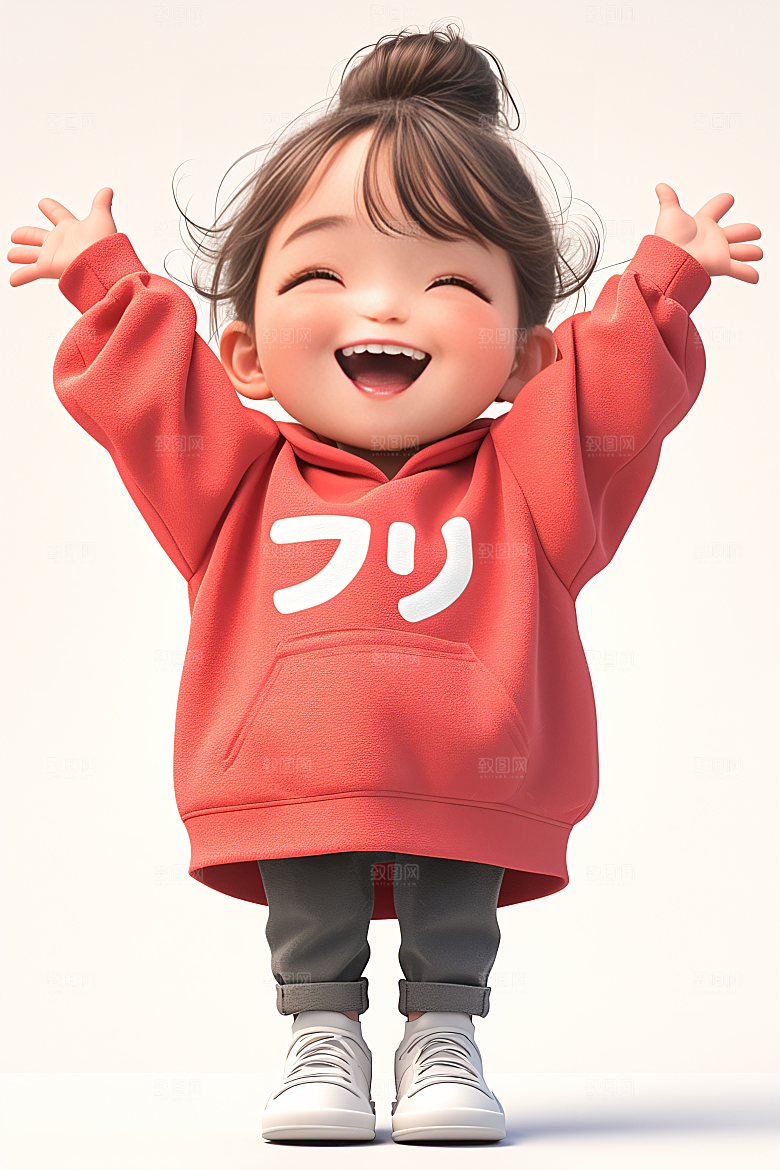 小孩人物C4D模型
