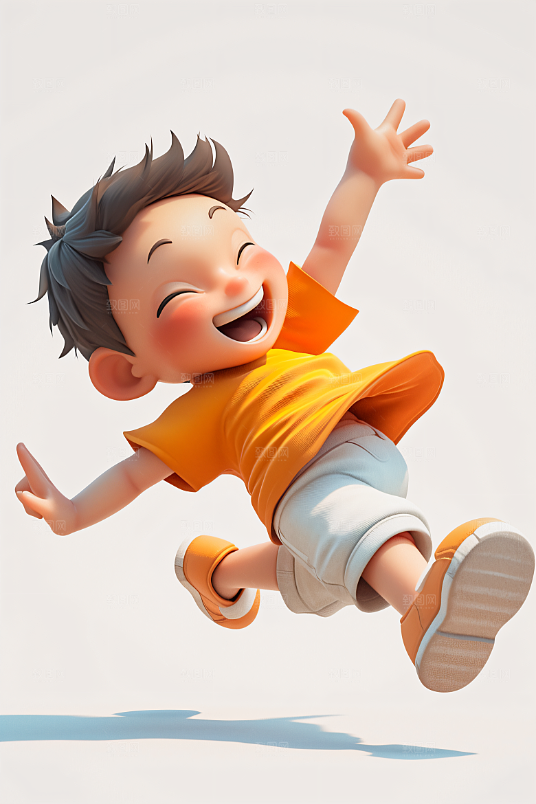 小孩可爱3D模型