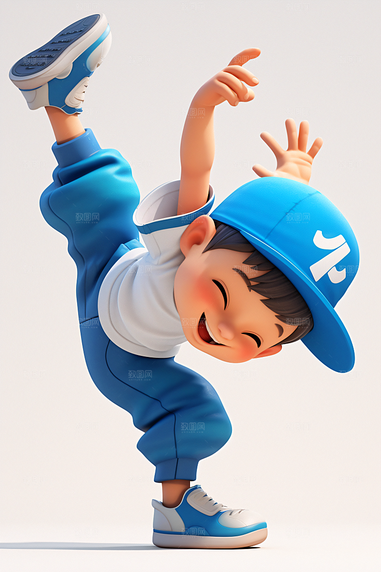 小孩童年烂漫模型