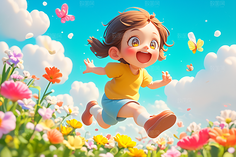 小孩儿童童趣模型