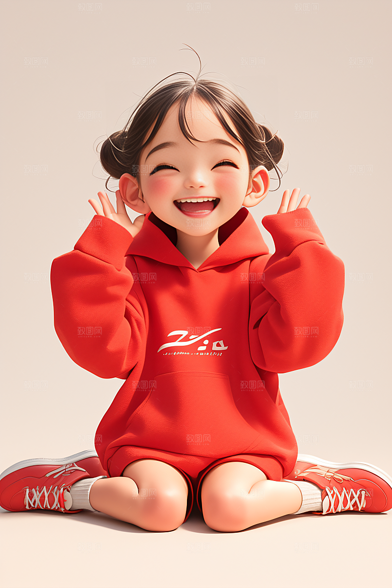 小孩可爱儿童模型