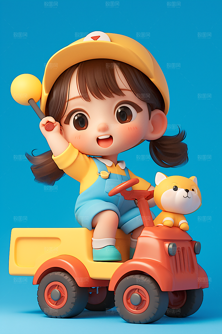 小孩儿童立体模型