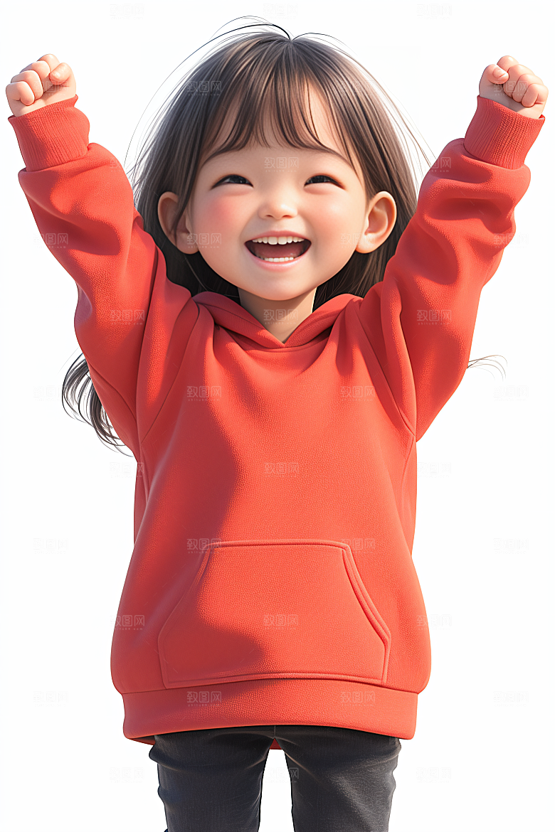 小孩童年童趣模型