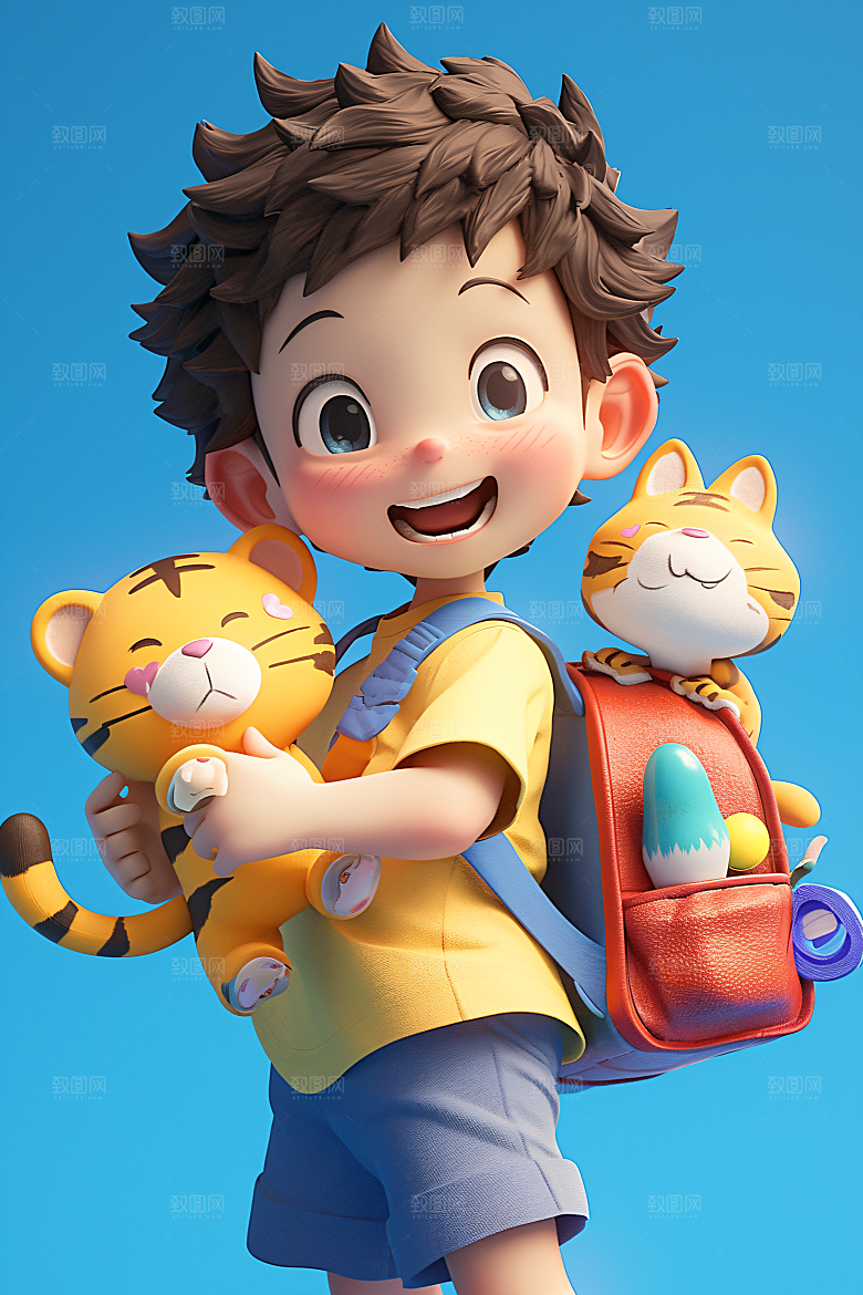 小孩立体童趣模型