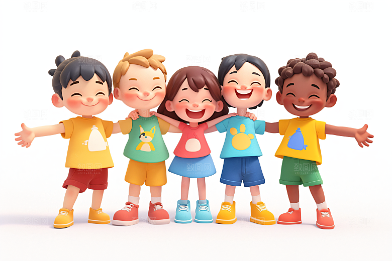 小孩童年肖像模型