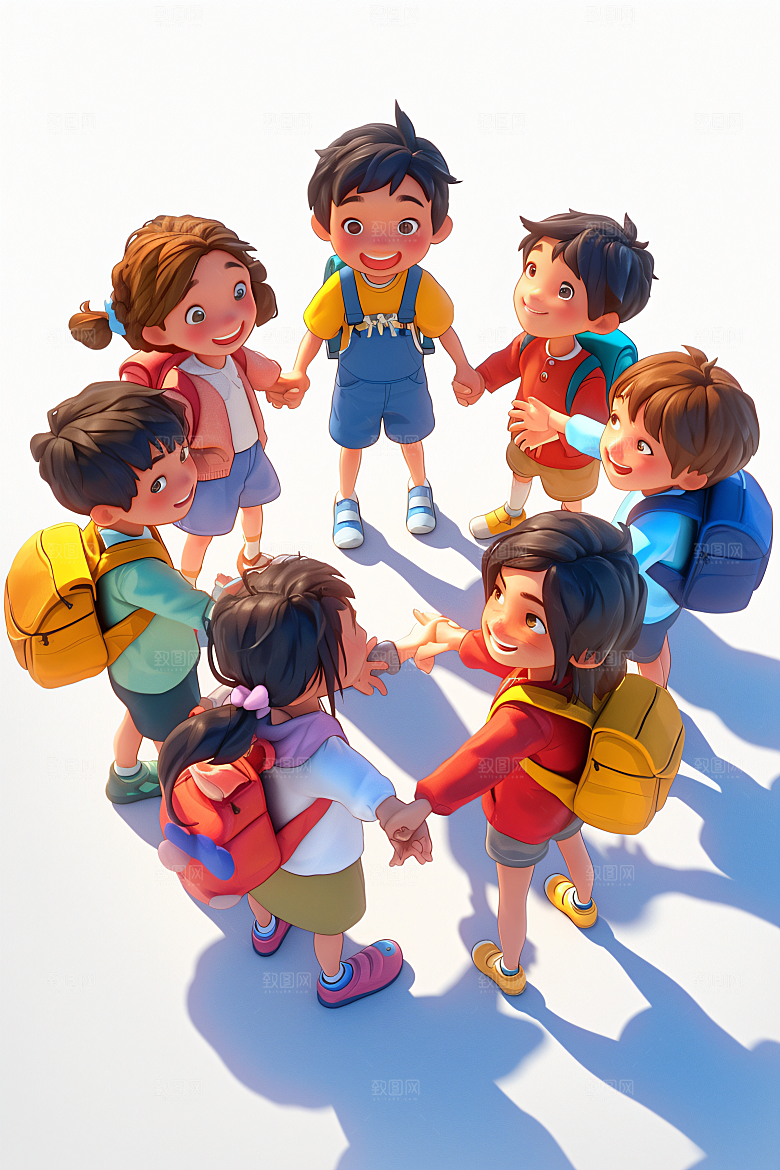 小孩C4D童趣模型
