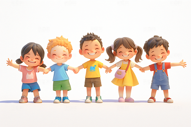 小孩六一儿童节可爱模型