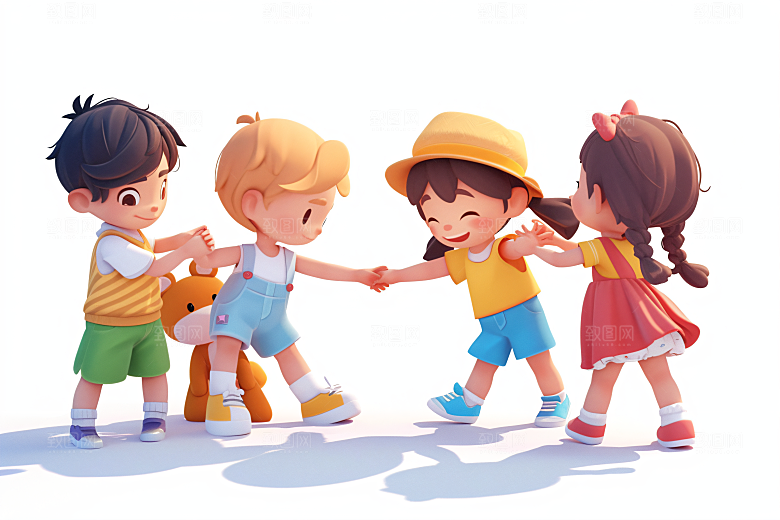 小孩人物立体模型