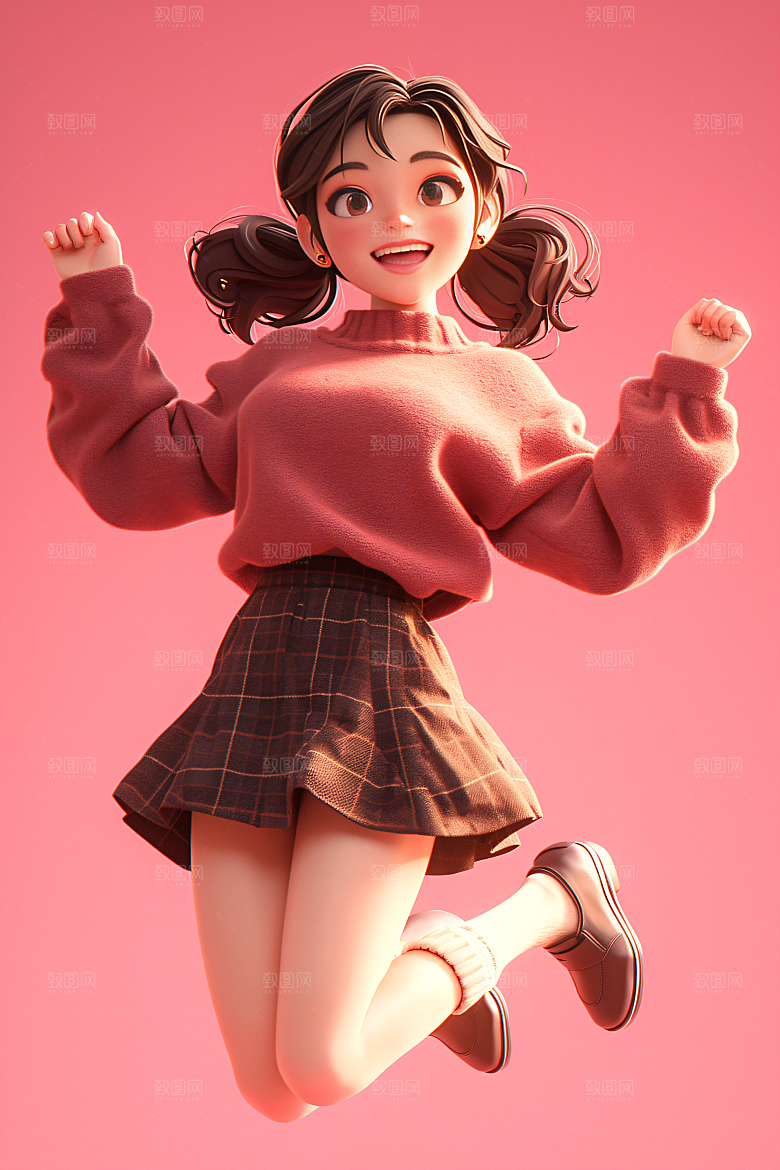 小孩童年天真模型
