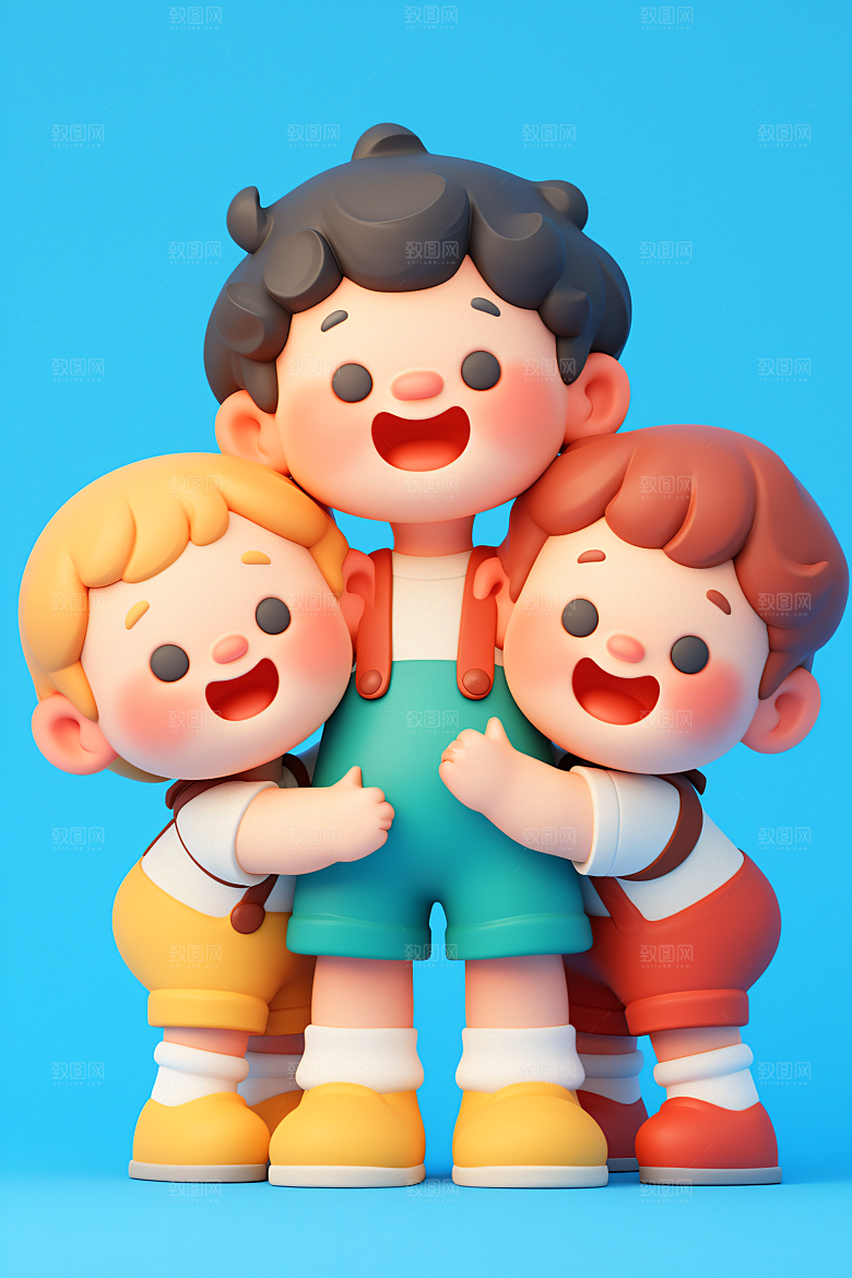 小孩人物童年模型