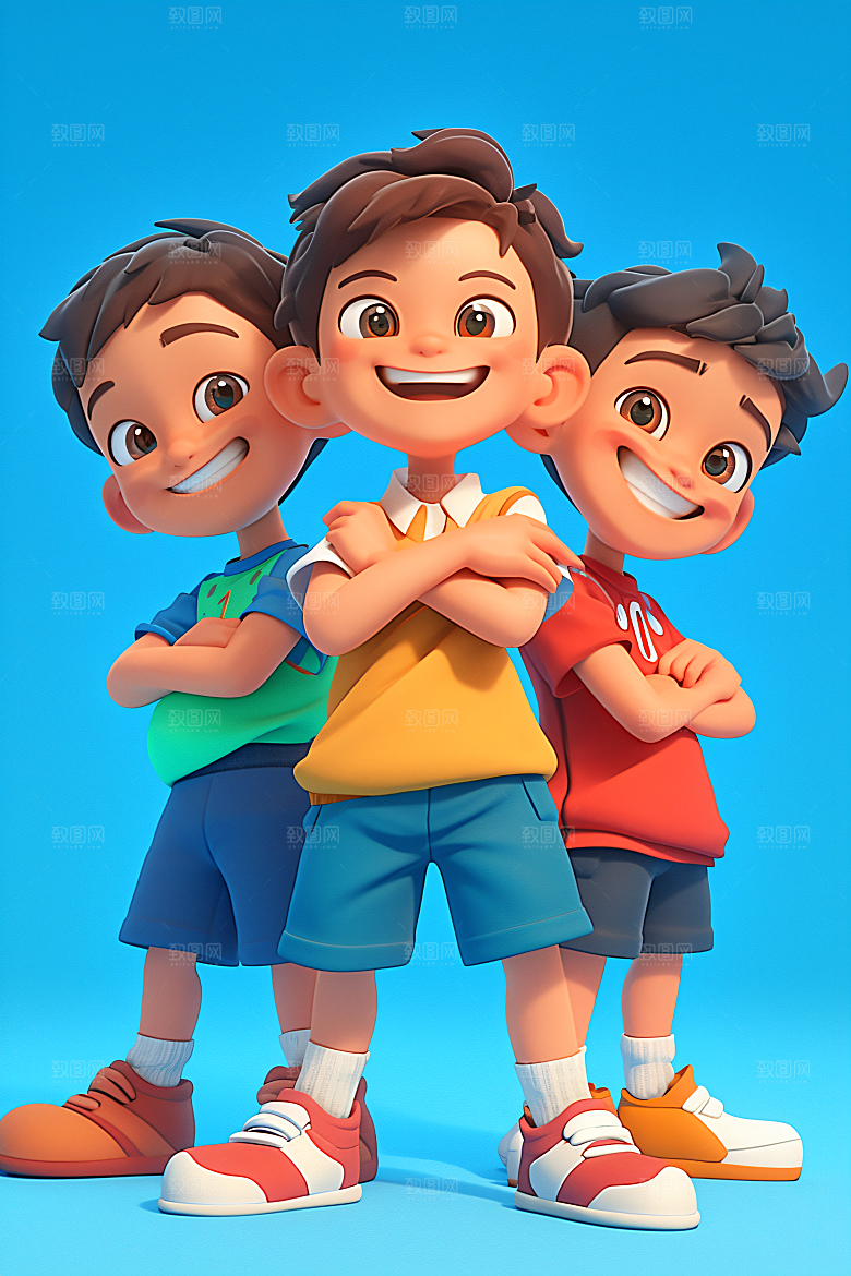 小孩童年3D模型