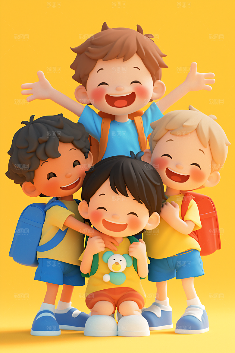小孩高清可爱模型