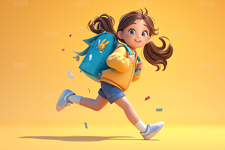 小孩人物立体模型