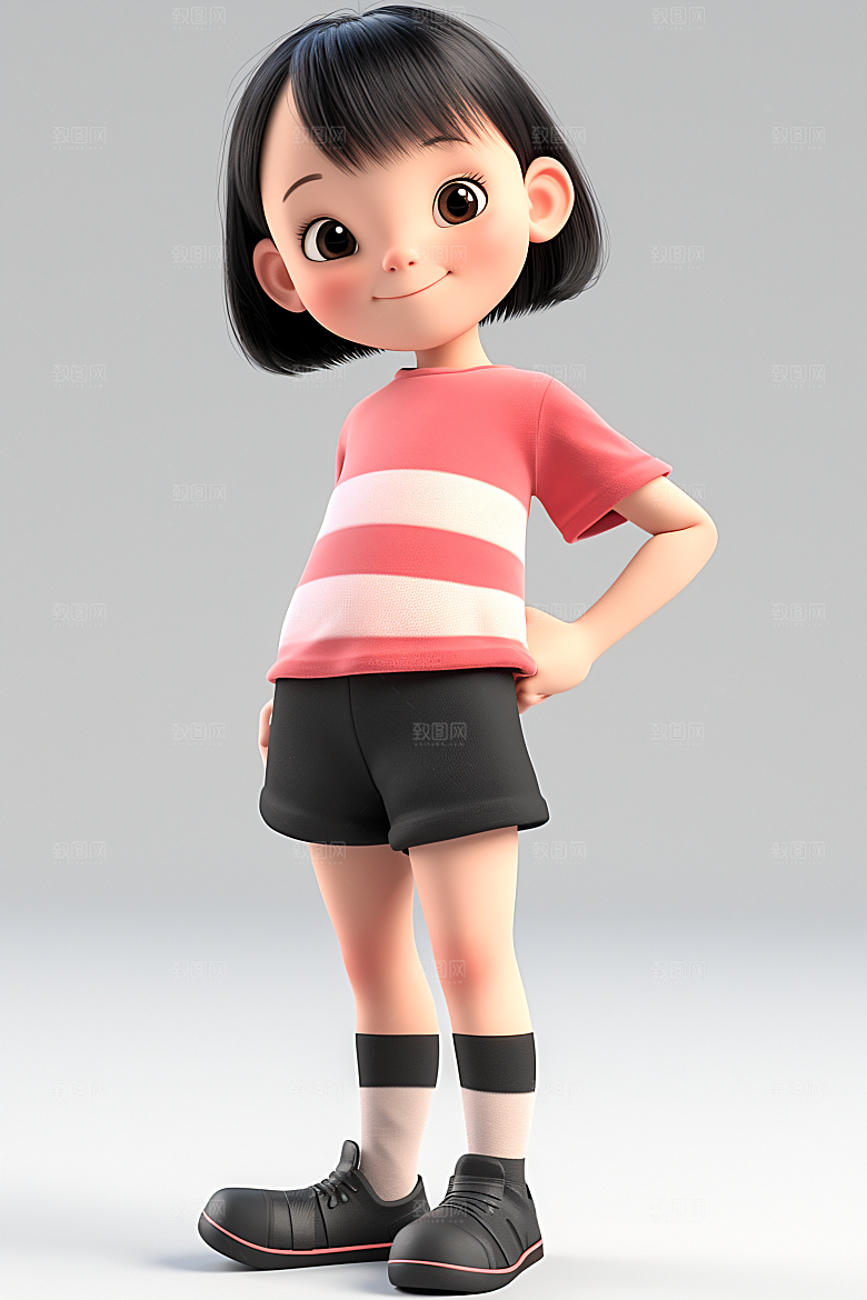 小孩C4D天真模型