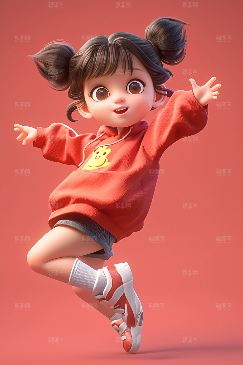 小孩C4D童年模型