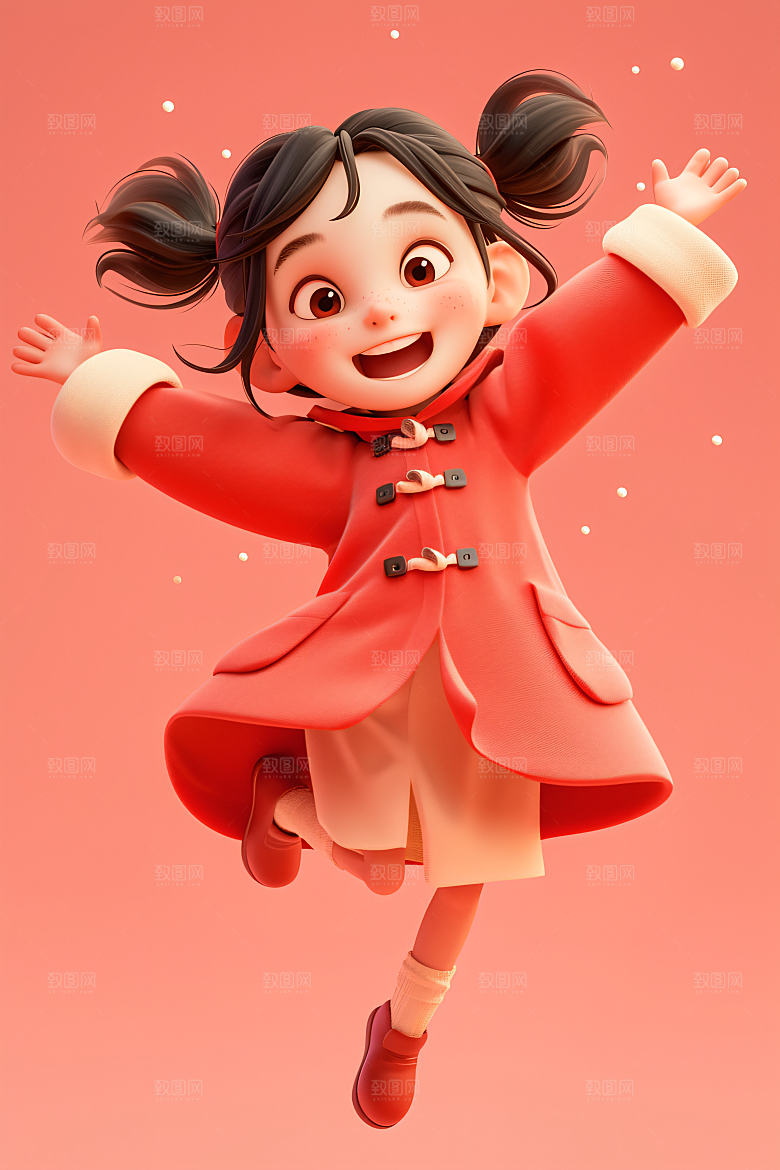 小孩可爱童年模型