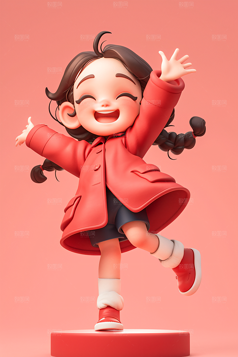 小孩天真儿童模型