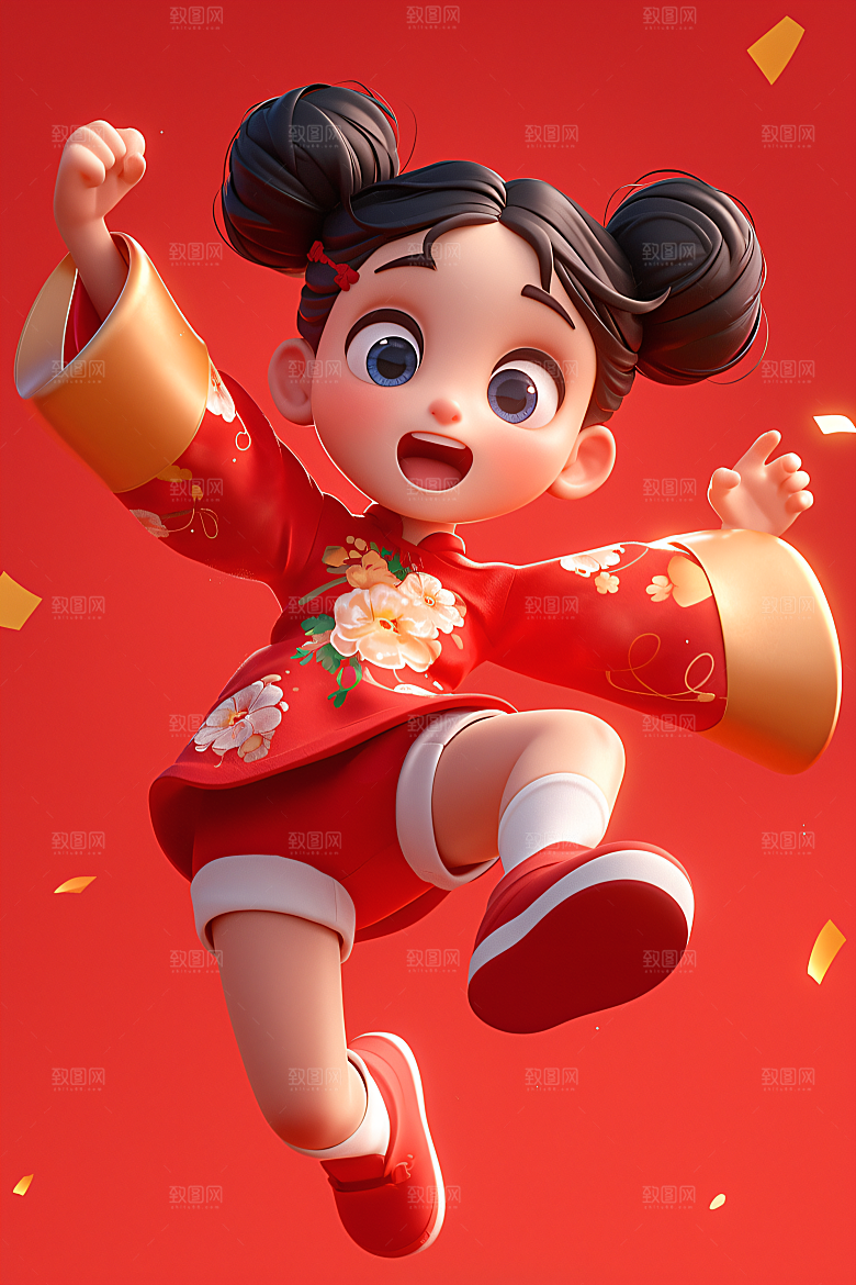 小孩肖像烂漫模型