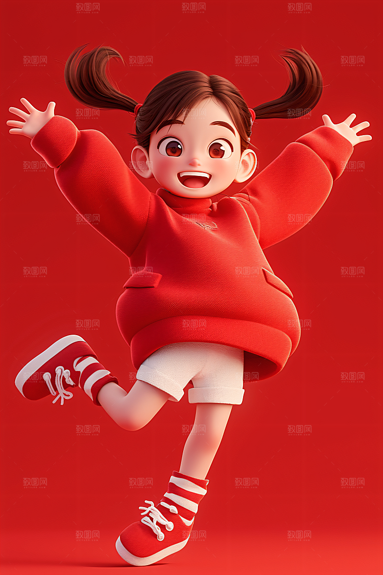 小孩人物童趣模型