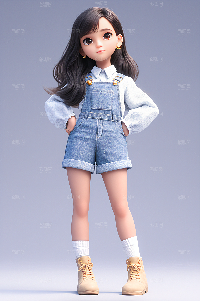小孩烂漫3D模型