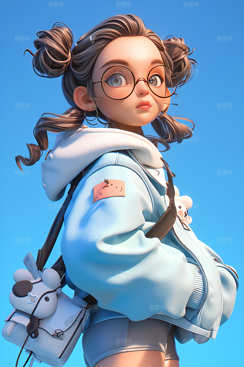 小孩C4D可爱模型