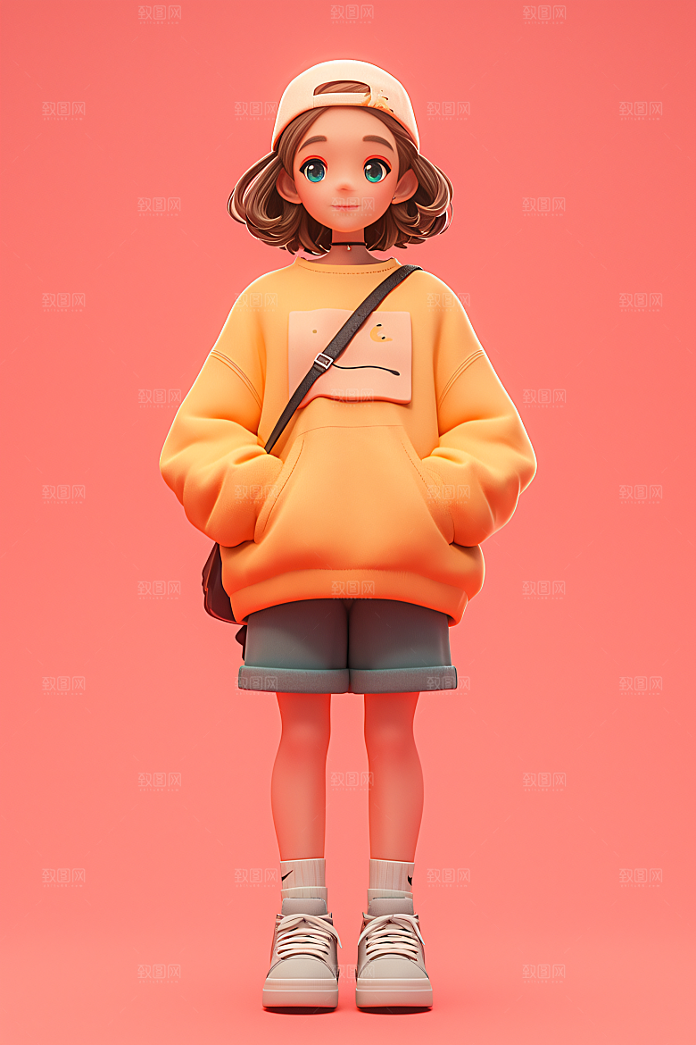 小孩可爱C4D模型