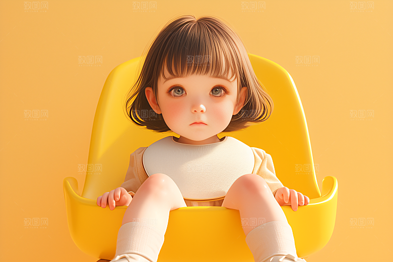 小孩人物3D模型