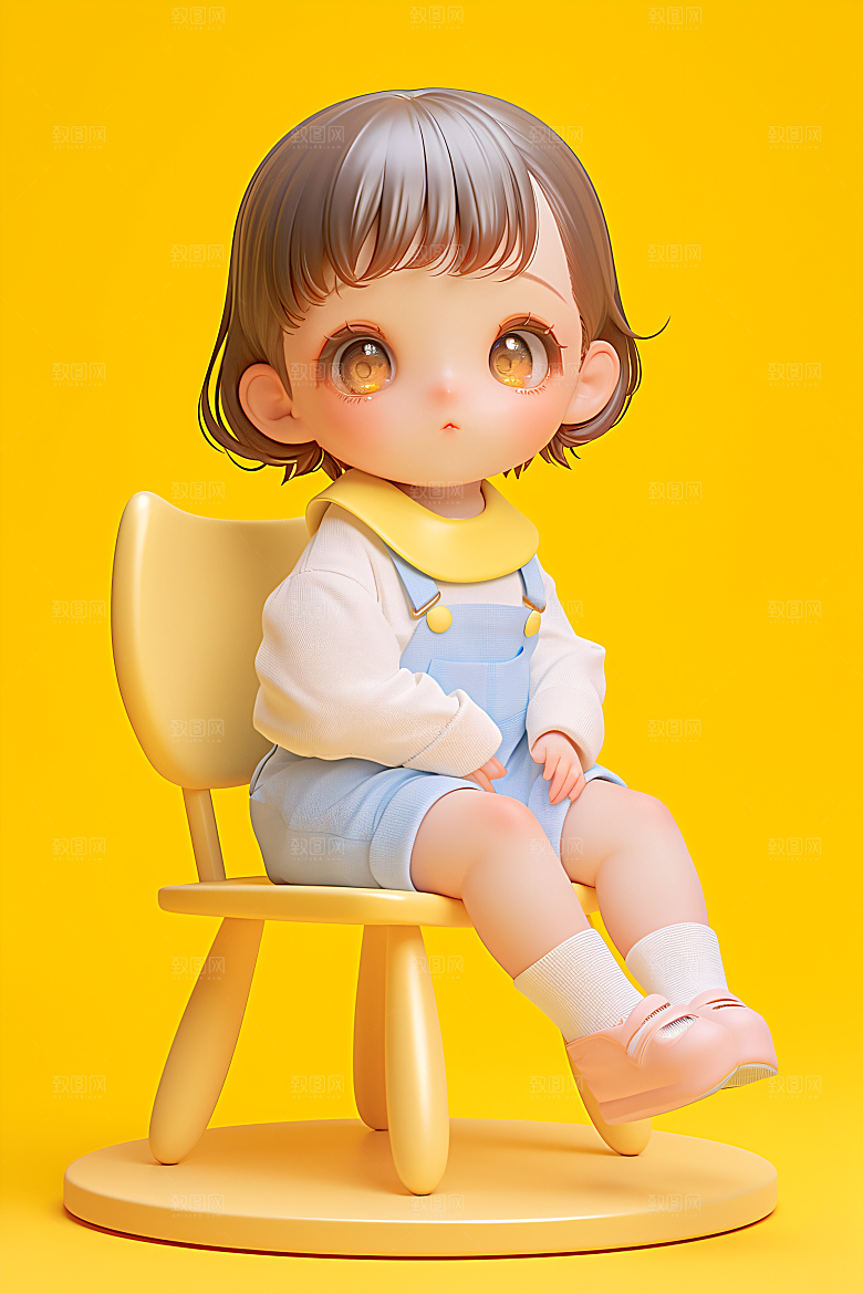 小孩C4D可爱模型